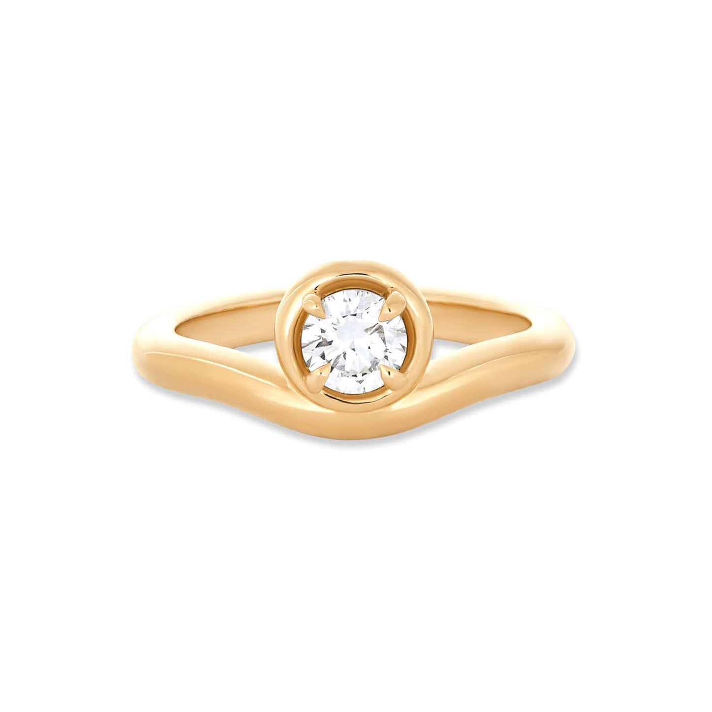 Lab-Created Diamond Bonbon Merge Ring 0.5CTW