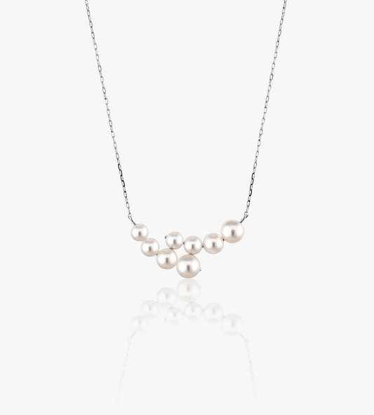 Sterling Silver Balance Design Necklace