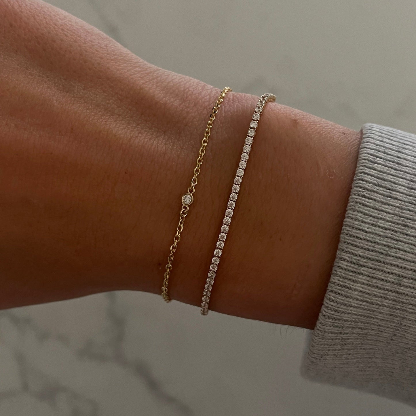 14k Diamond Bracelet in Berkeley Design