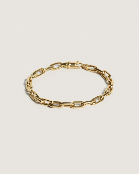 Elegant Link Chain Bracelet in Silver