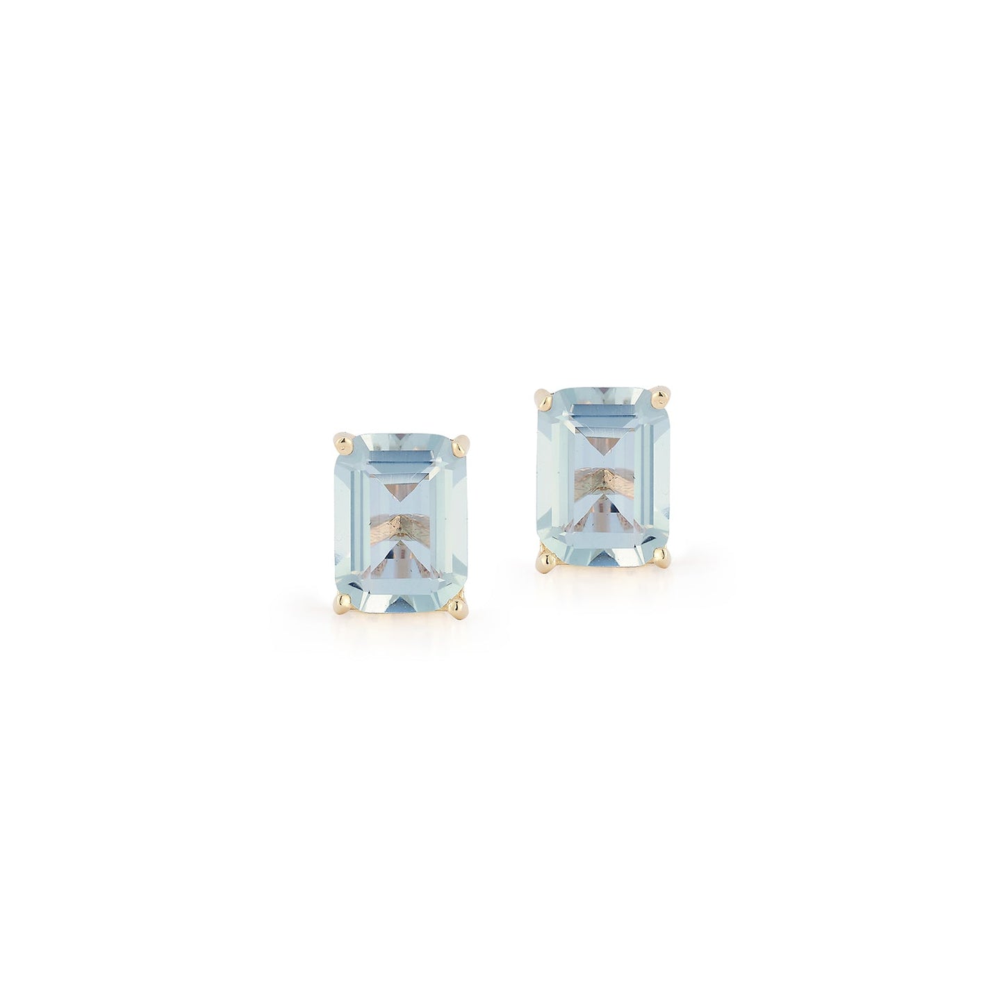 14kt Blue Topaz Stud Earrings