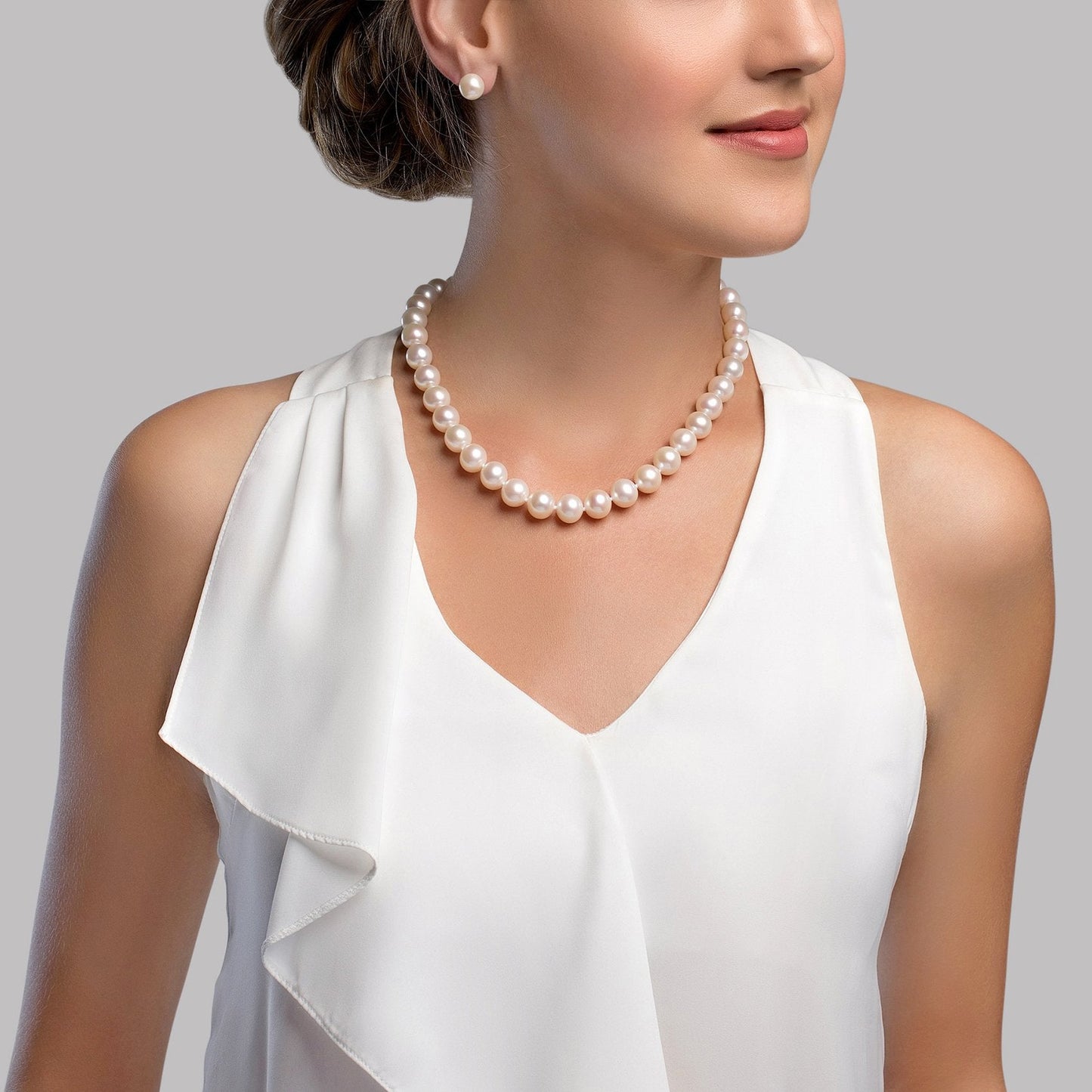 High Quality White Freshwater Pearl Necklace