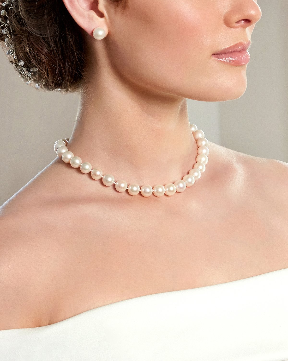 High Quality White Freshwater Pearl Necklace