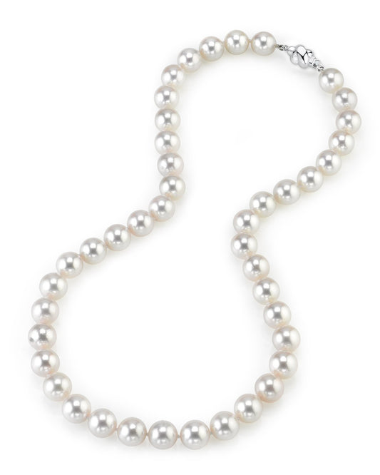 AAA Quality White Akoya Pearl Necklace 10.0-10.5mm