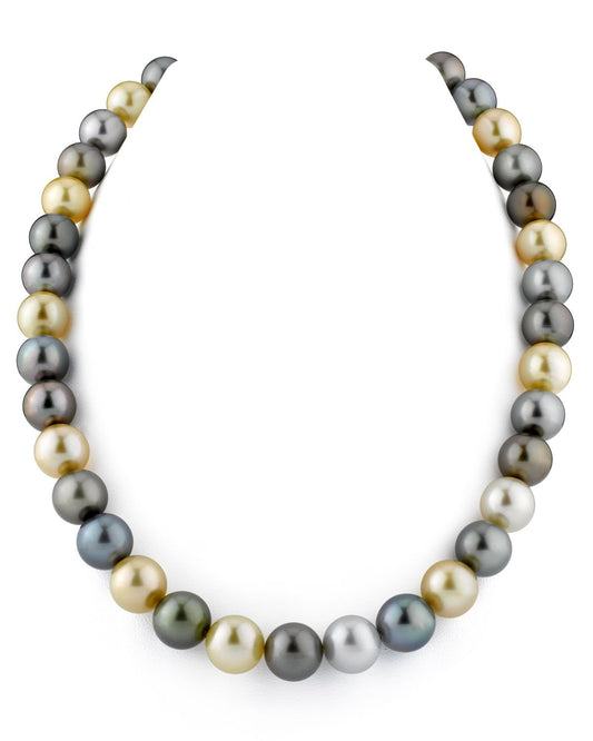 Multi-Color Tahitian and South Sea Pearl Necklace 3