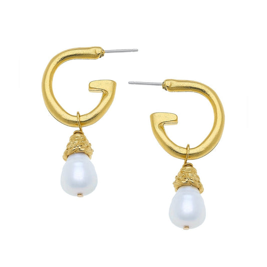 Elegant Pearl Drop Earrings in Classic Design