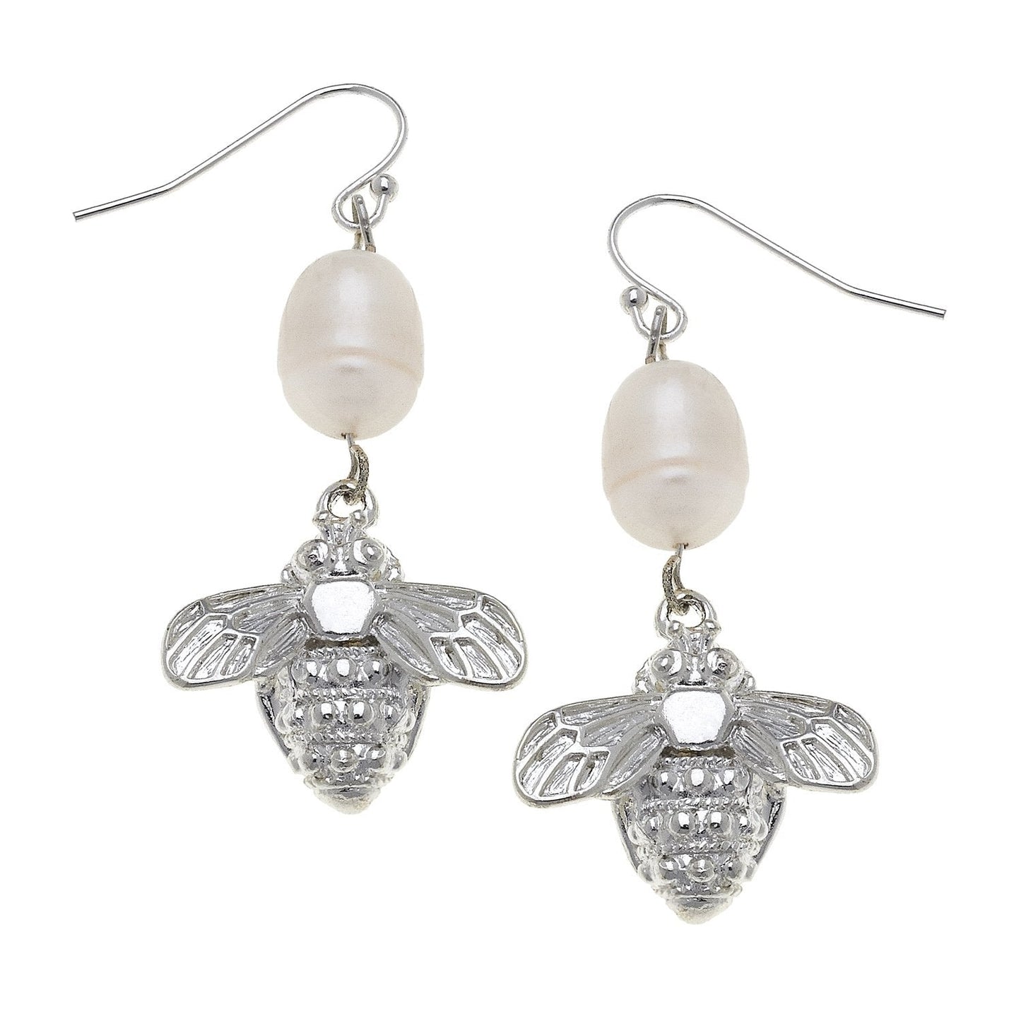 Elegant Pearl Wire Drop Earrings in Stylish Design