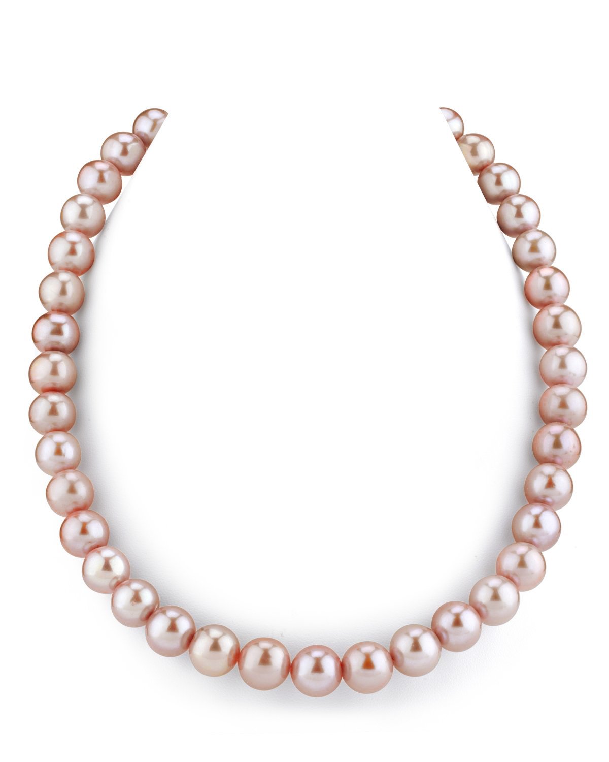 Pink Freshwater Pearl Necklace 10.5 to 11.5mm