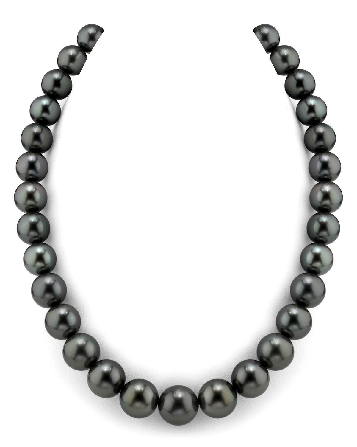 Tahitian Round Pearl Necklace in AAAA Quality 3