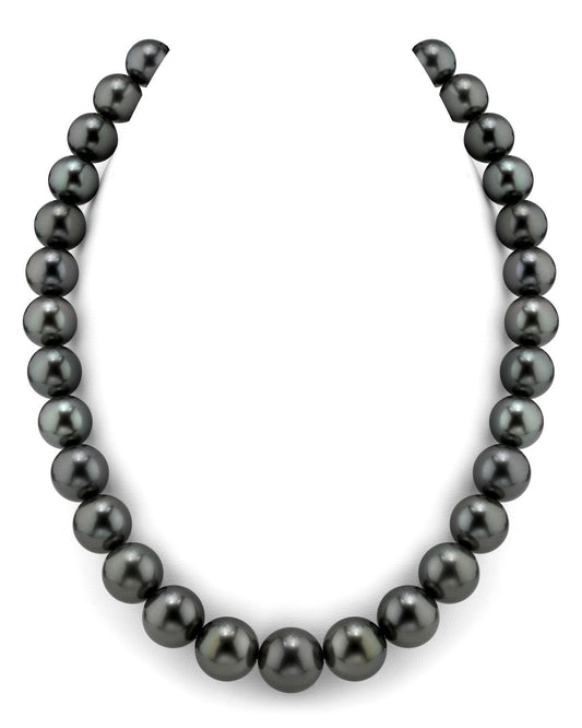 Tahitian Round Pearl Necklace in AAAA Quality 3