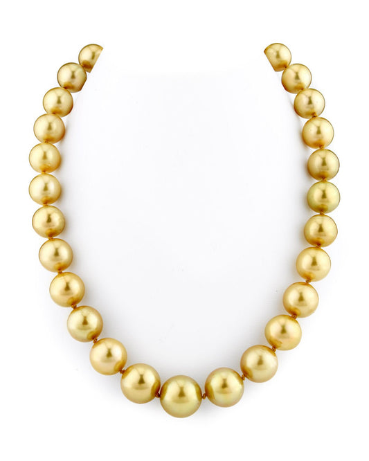 Elegant Golden South Sea Pearl Necklace in AAA Quality 1