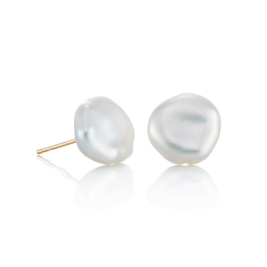 Keshi Pearl Earrings in 9mm Size