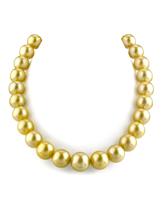 Golden South Sea Pearl Necklace in AAA Quality 2