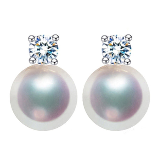 Freshwater Pearl Stud Earrings in Various Colors