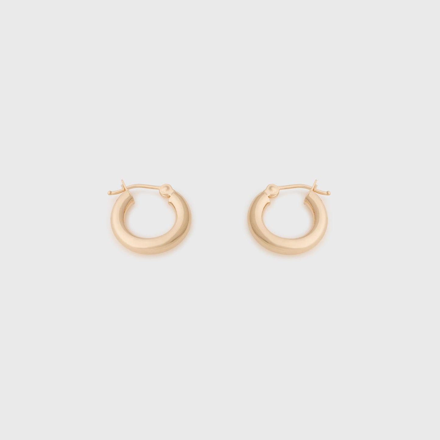 14k Gold Baby Sophie Hoop Earrings 15mm