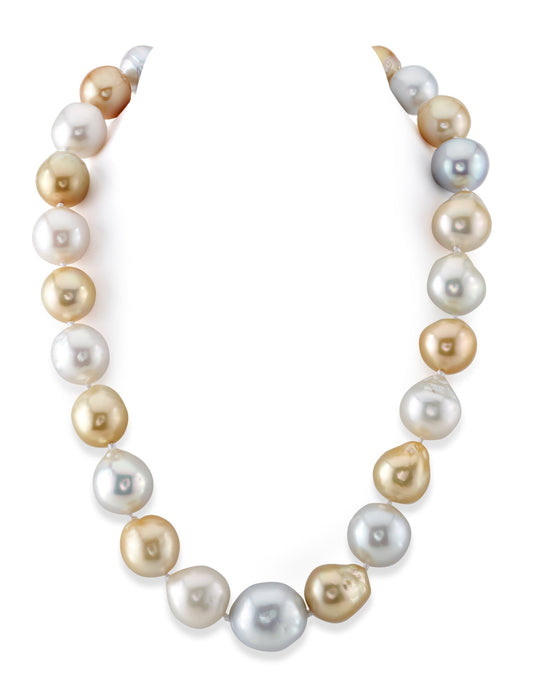 Multicolor South Sea Baroque Pearl Necklace 15-20mm