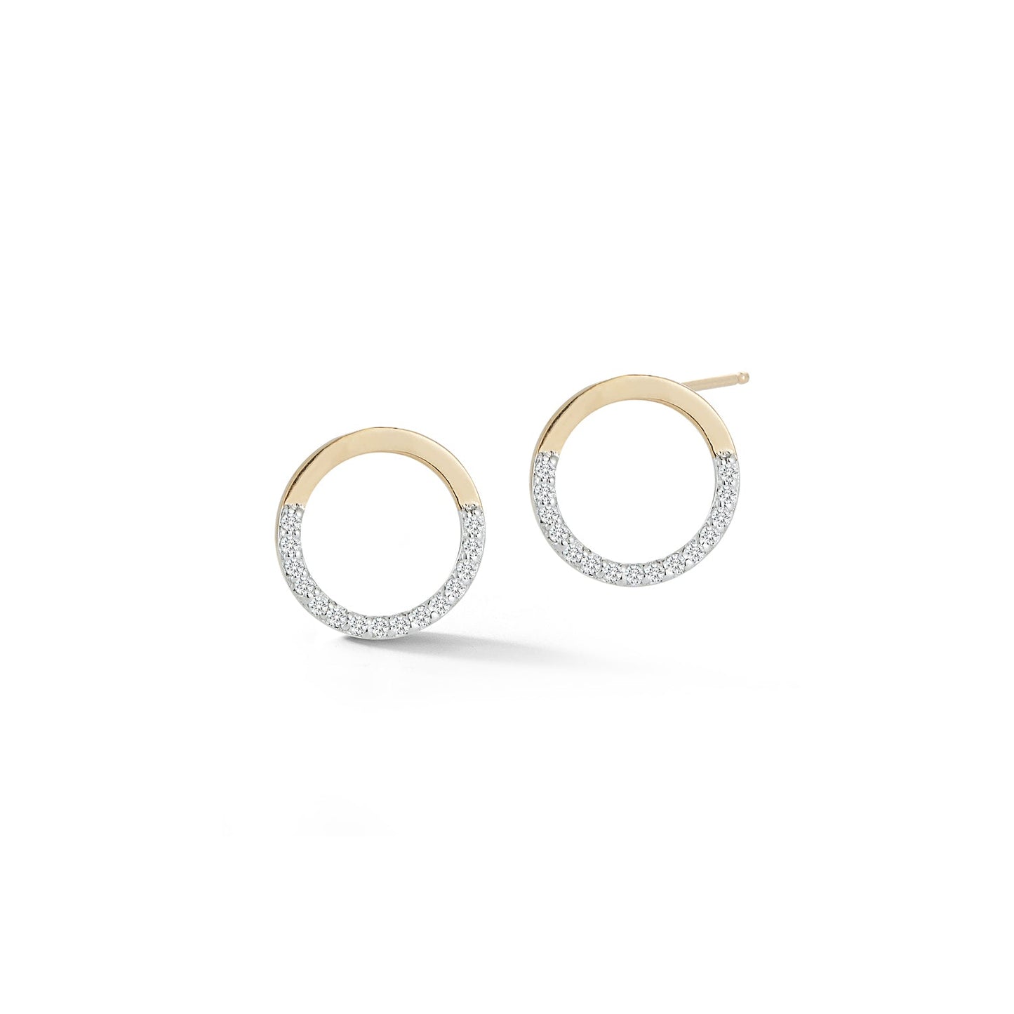 Small Halfmoon Hoops in 14kt Gold