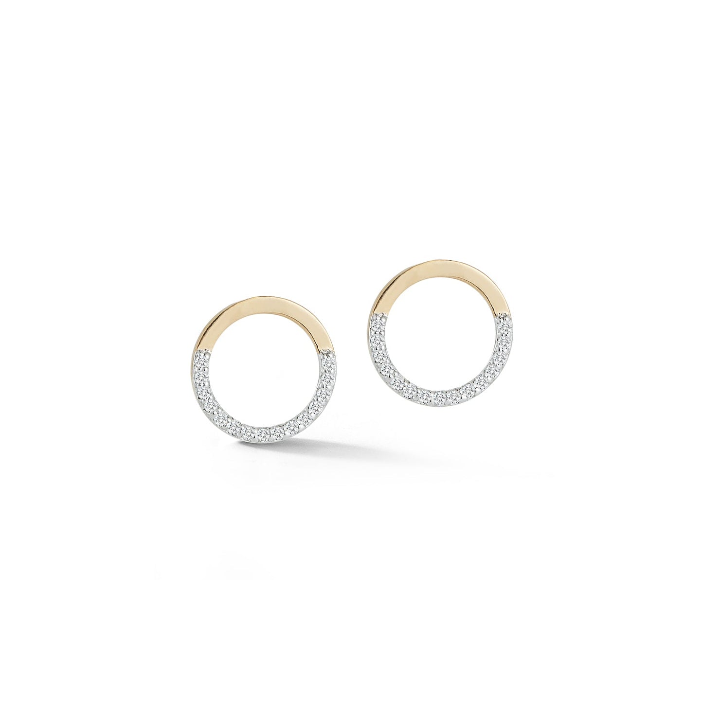 Small Halfmoon Hoops in 14kt Gold