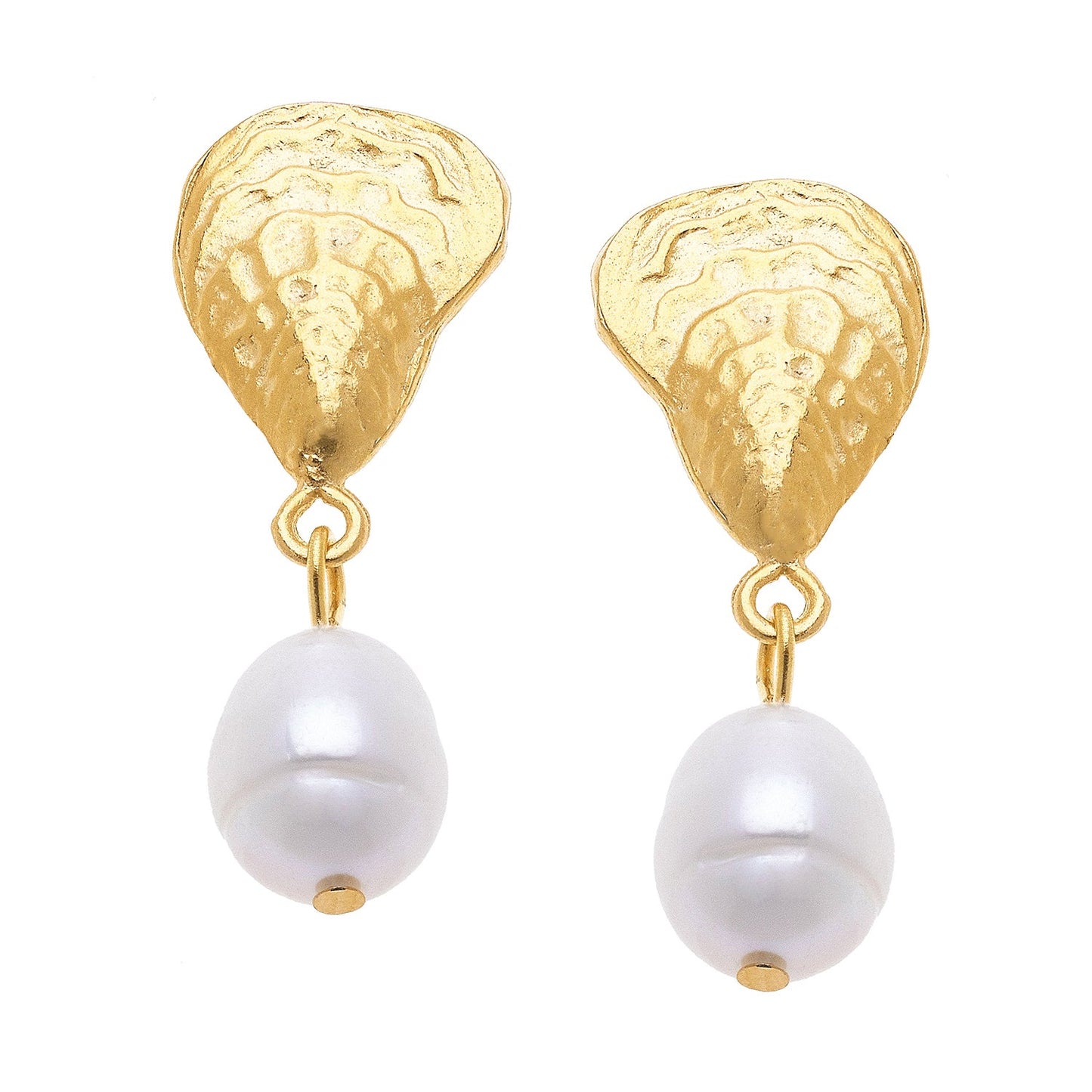 Elegant Oyster Pearl Drop Earrings