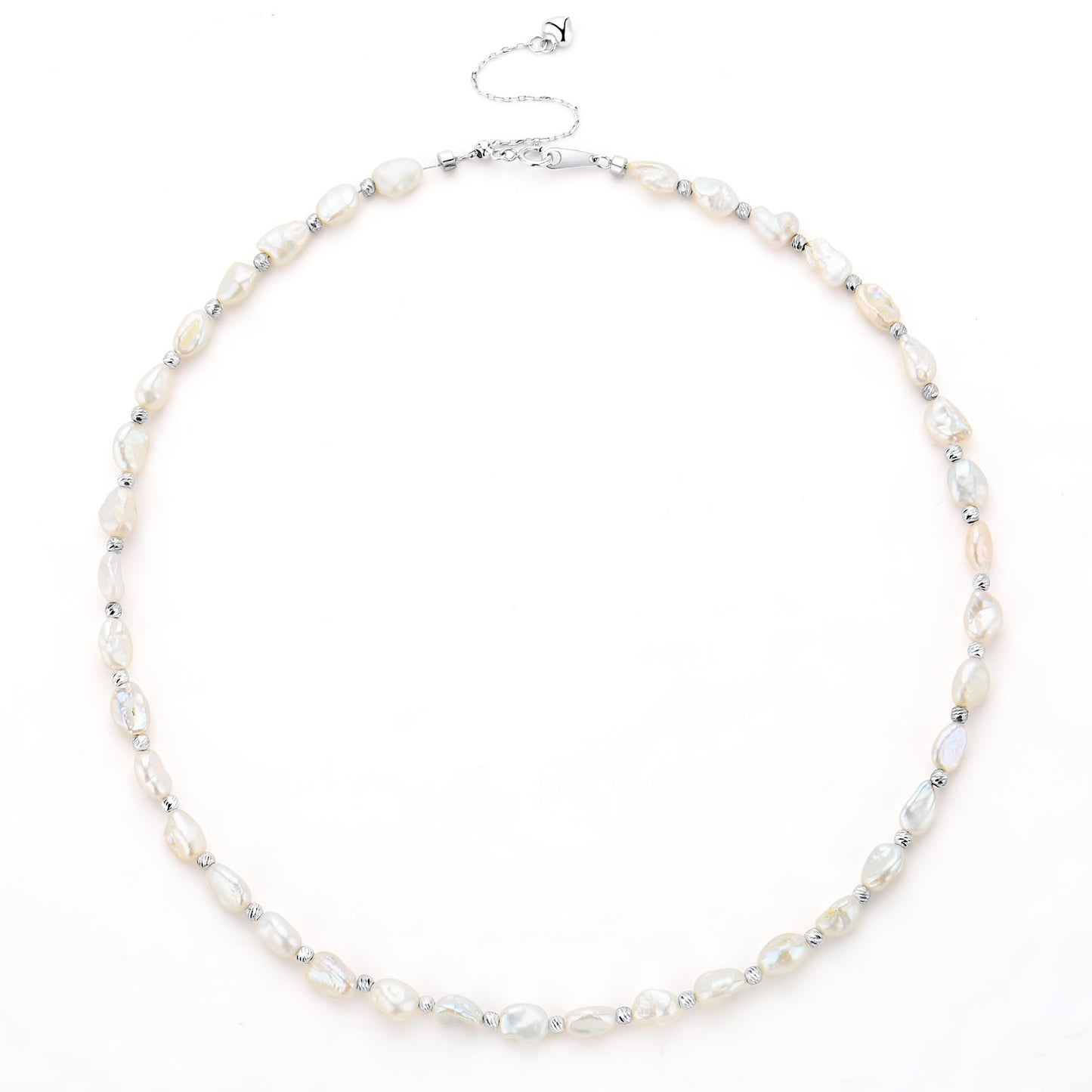 Keshi Pearl Necklace and Bracelet Set in Freshwater