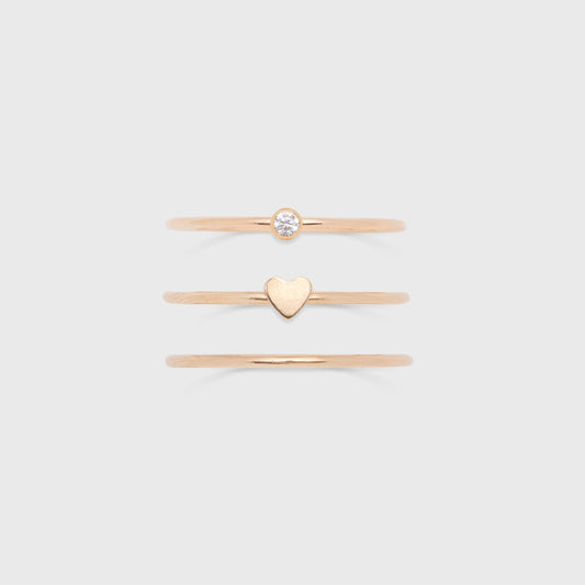 Dainty Stacking Ring Set in Two Styles