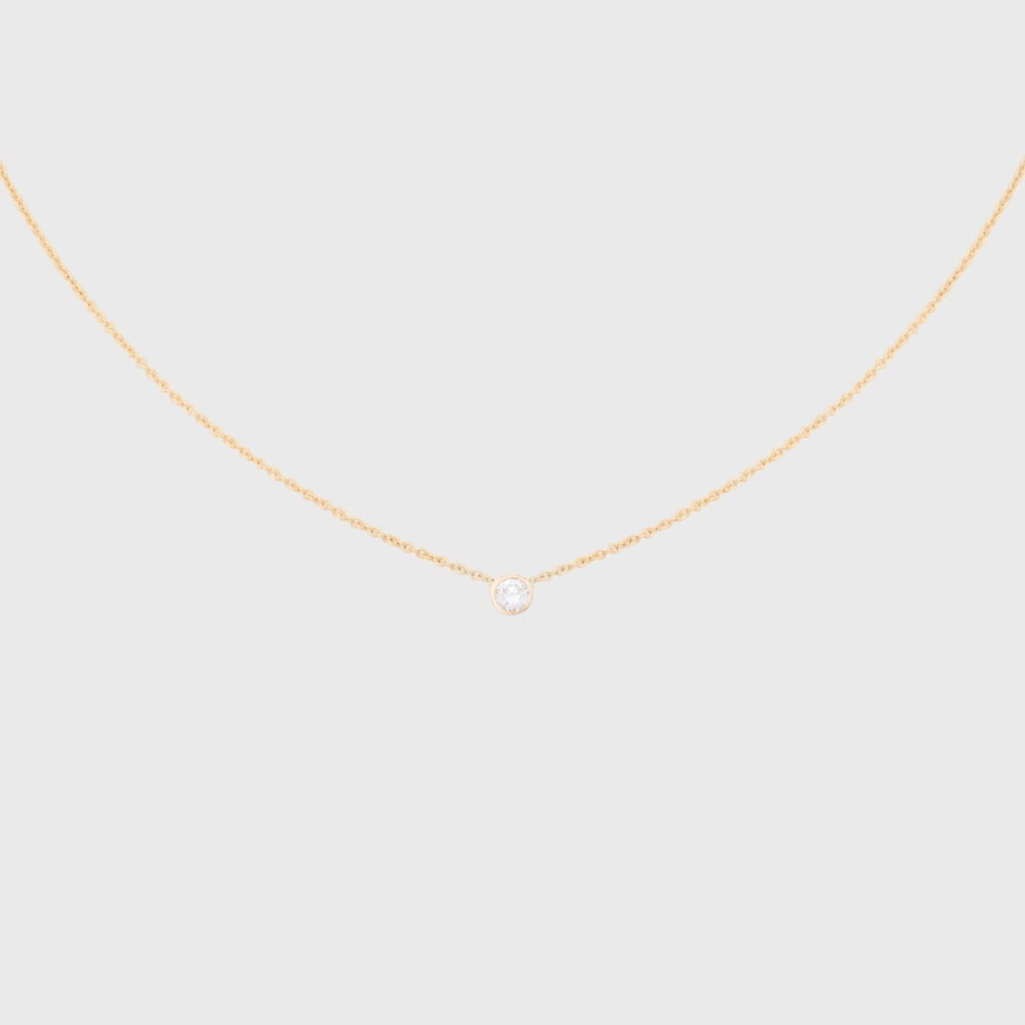 14k Diamond Necklace in Berkeley Style