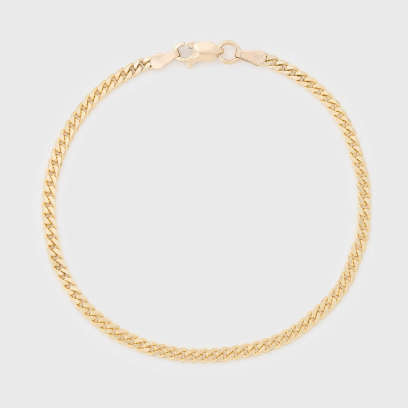 Classic 14k Gold Chain Bracelet for Everyday Wear