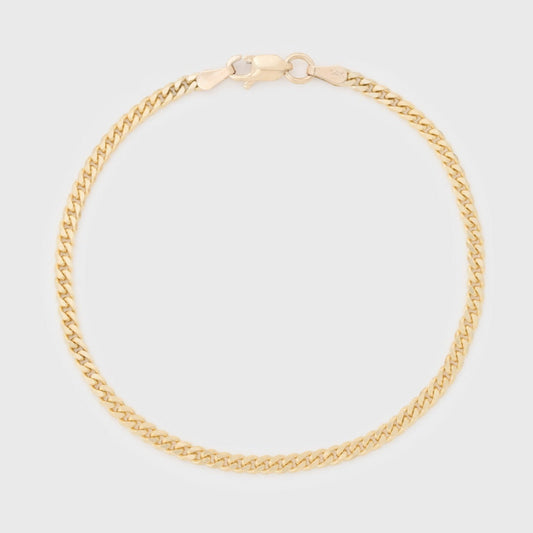 Classic 14k Gold Chain Bracelet for Everyday Wear