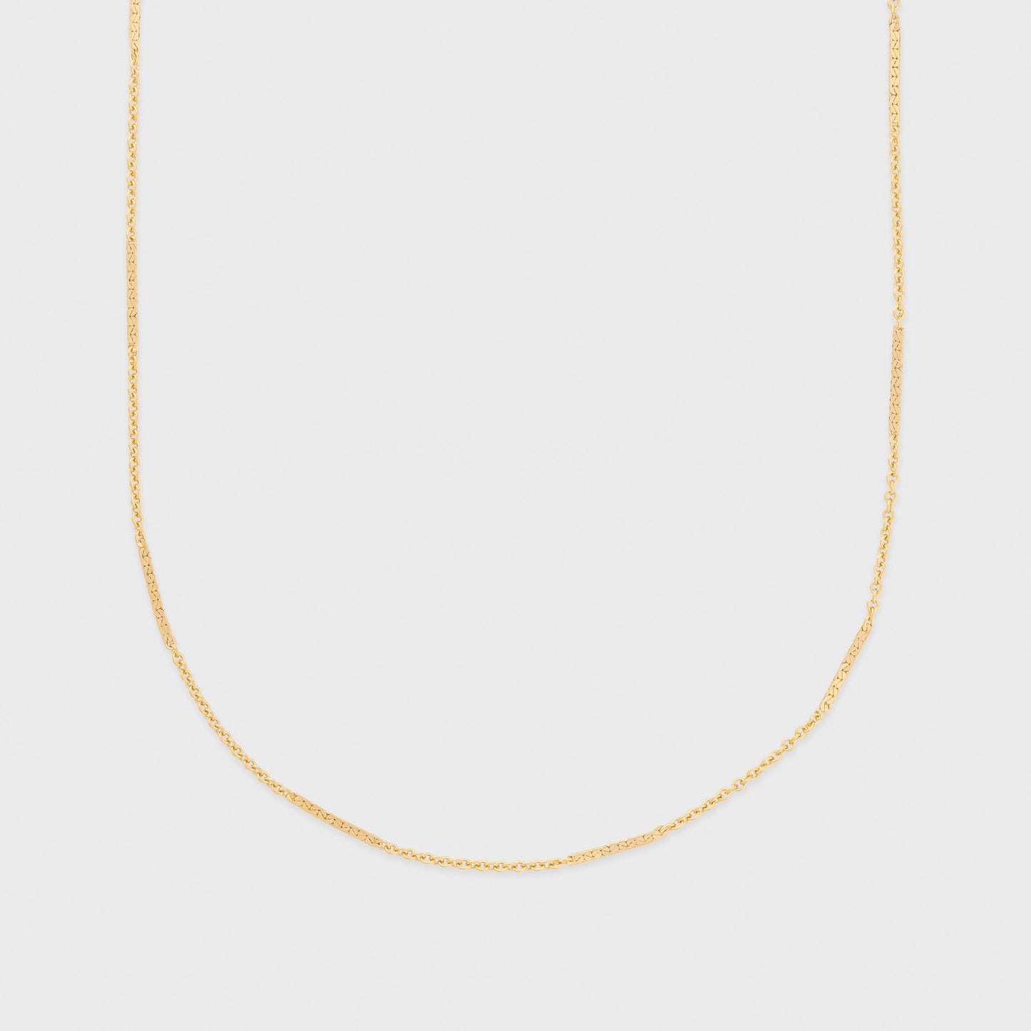 Simple Bar Necklace in Silver