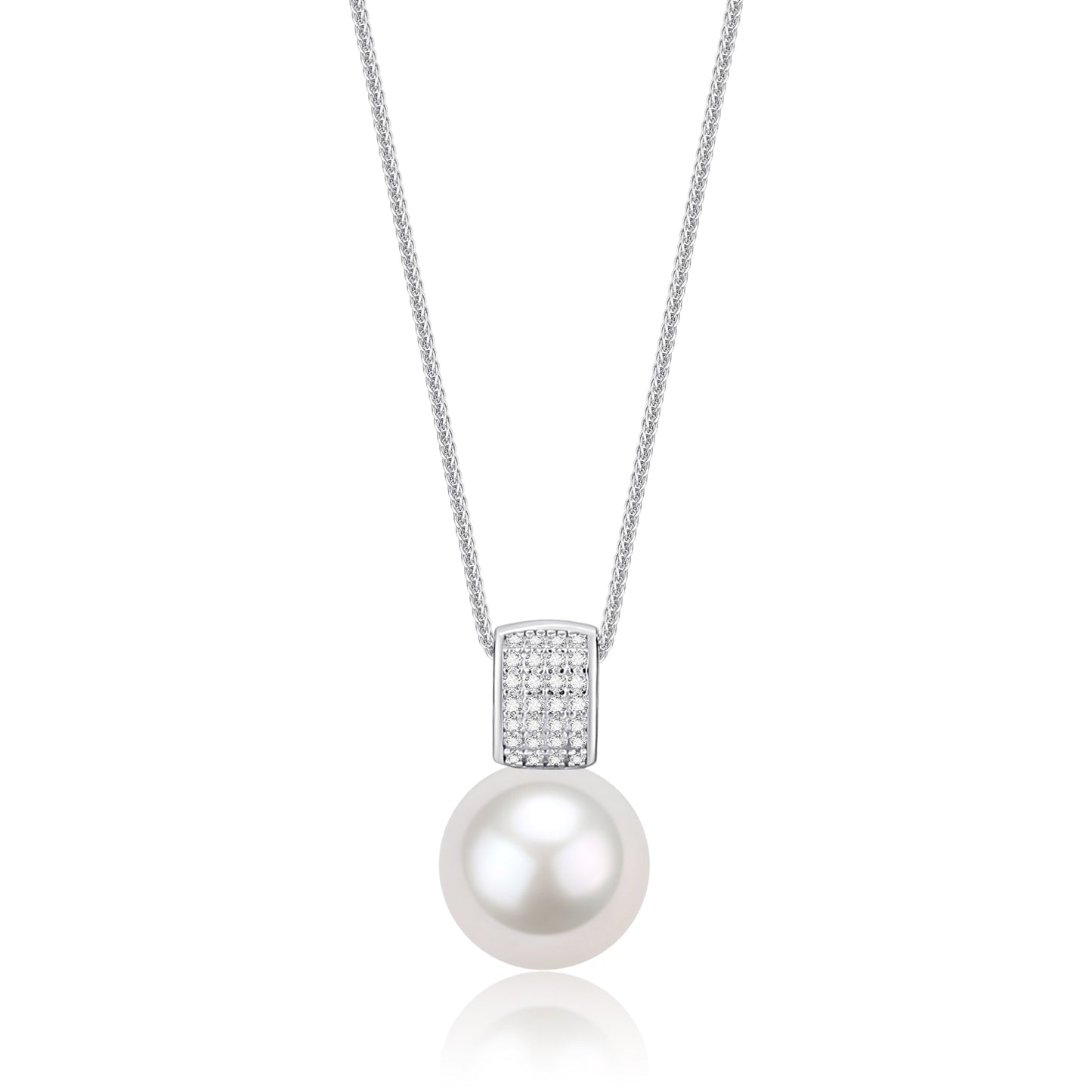 Freshwater Pearl Pendant Necklace 11 to 12 Millimeters