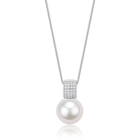 Freshwater Pearl Pendant Necklace 11 to 12 Millimeters