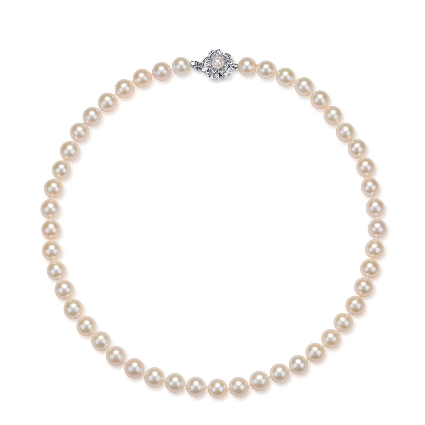 AAA Grade White Freshwater Pearl Necklace 9-10mm