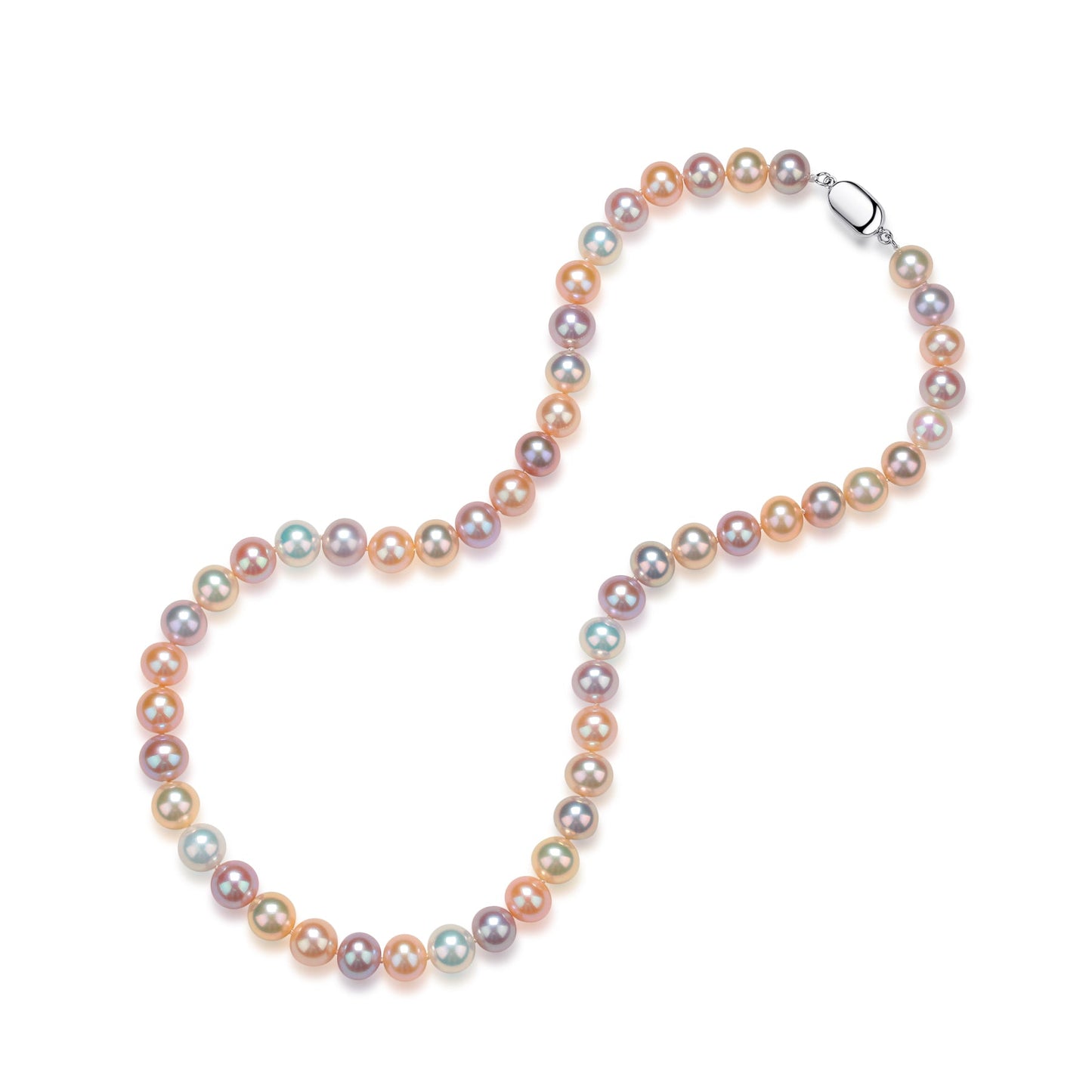 Multicolor Freshwater Pearl Strand Necklace 8-9mm 1