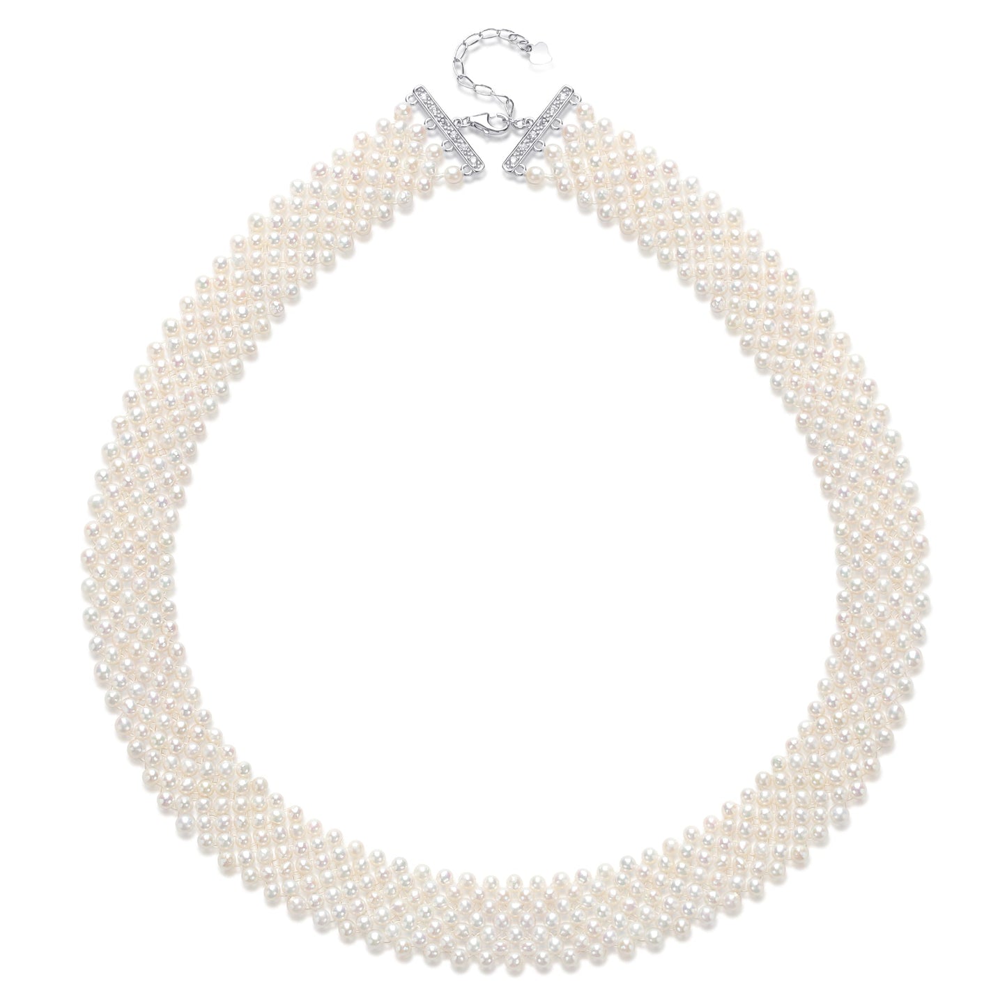 Multi-Layer Freshwater Pearl Necklace 3-4mm