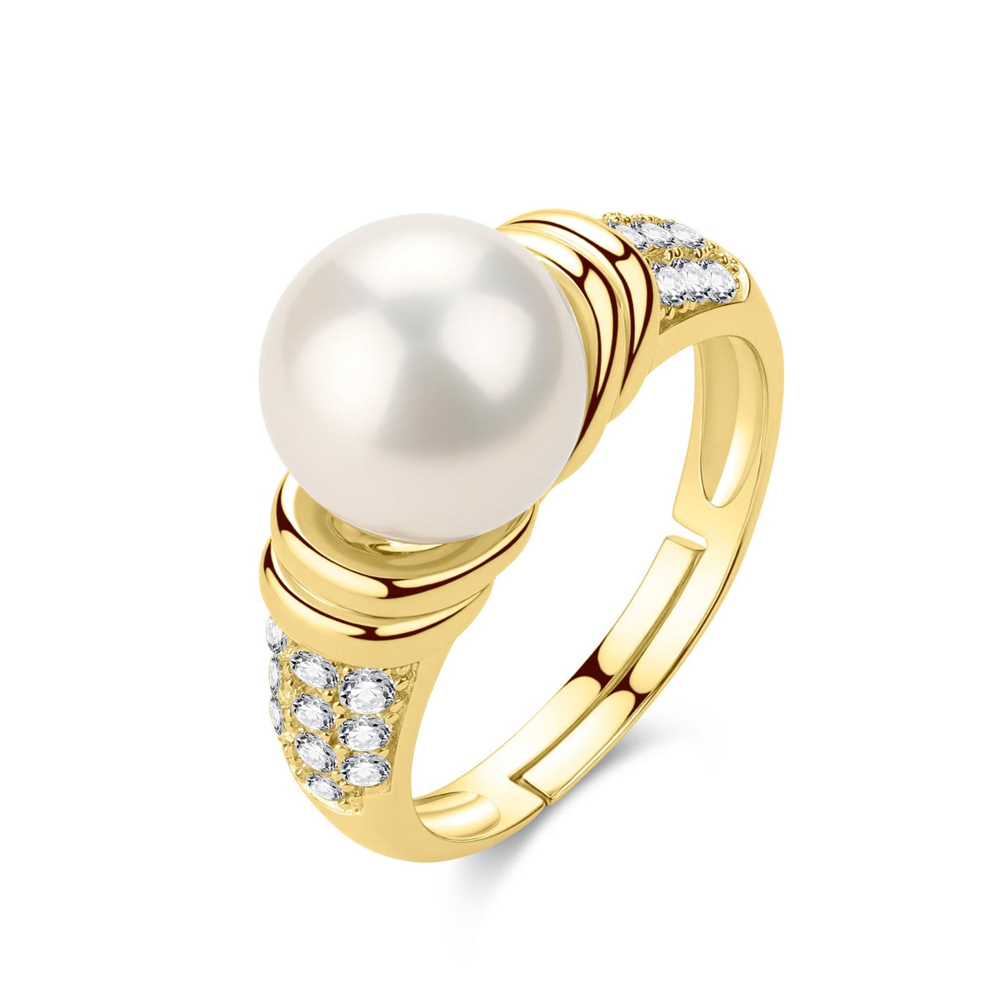 Edison Pearl Ring in Freshwater 9-10mm Size