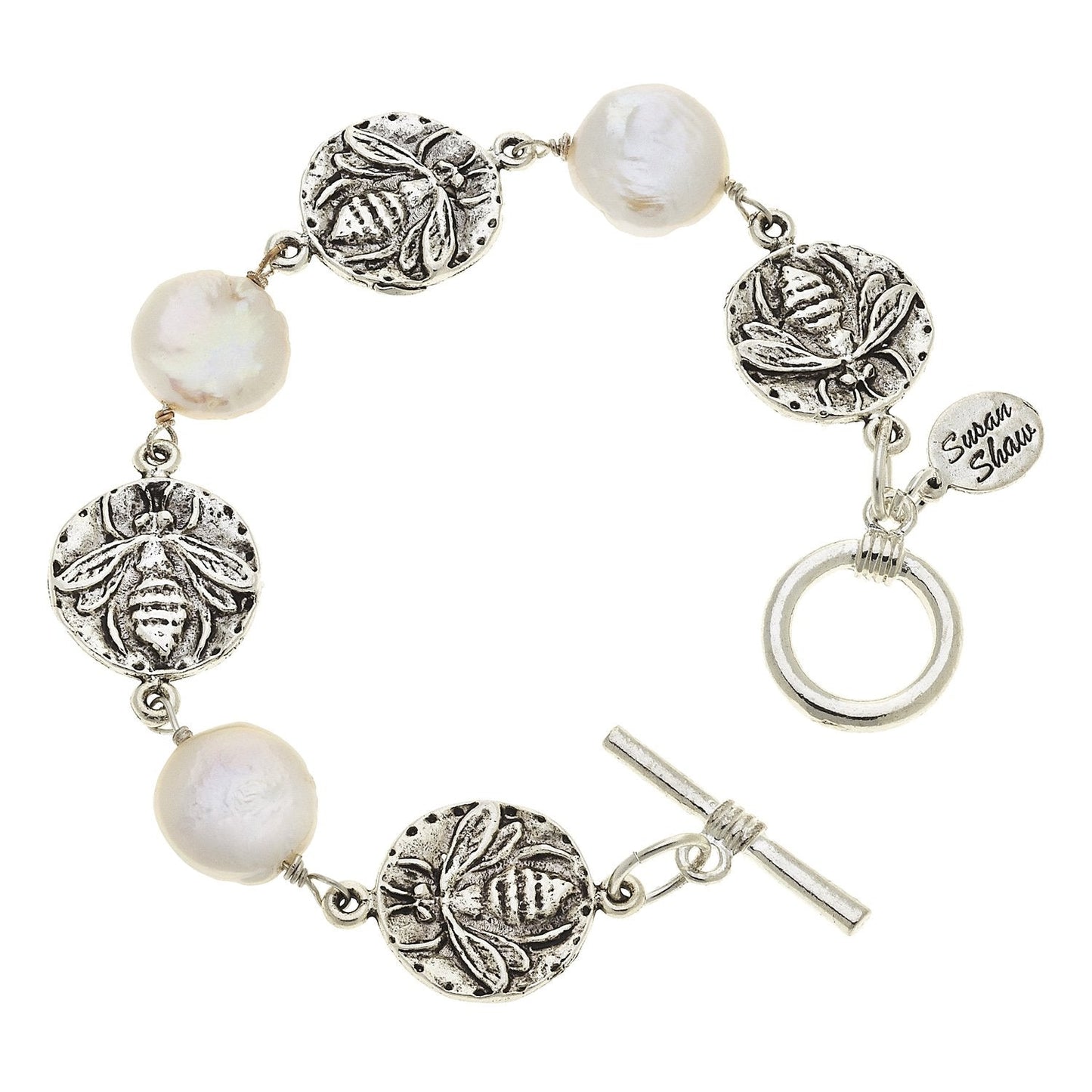 Natural Coin Pearl Bracelet for Elegant Styling