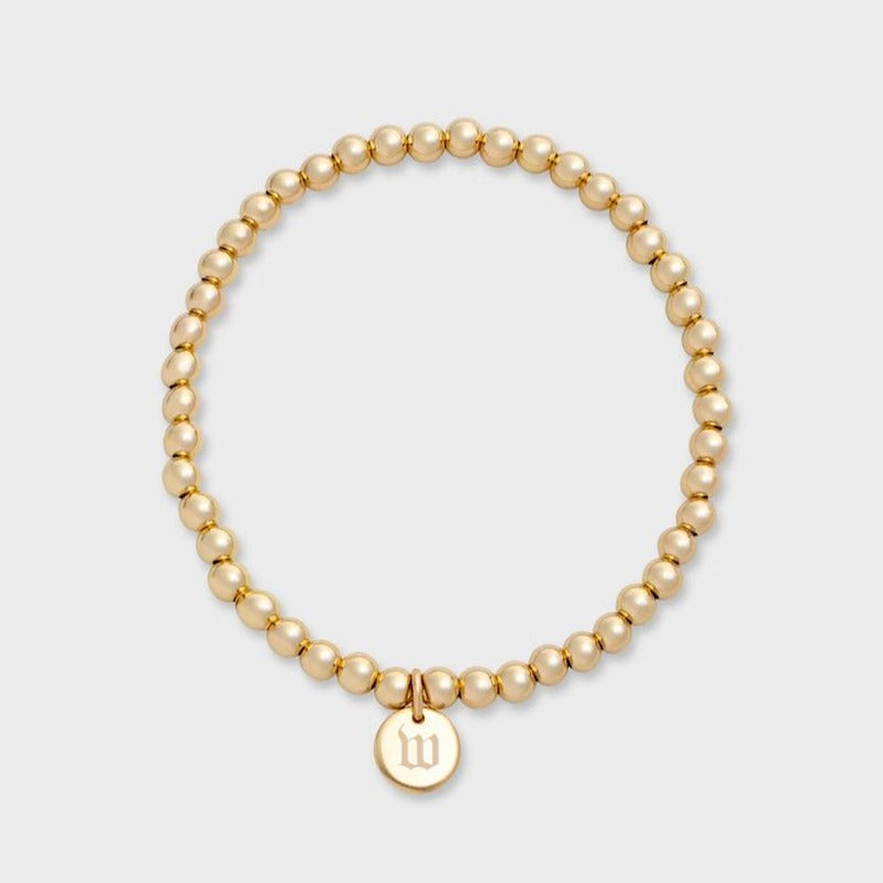 Personalized Initial Bracelet in Old English Style