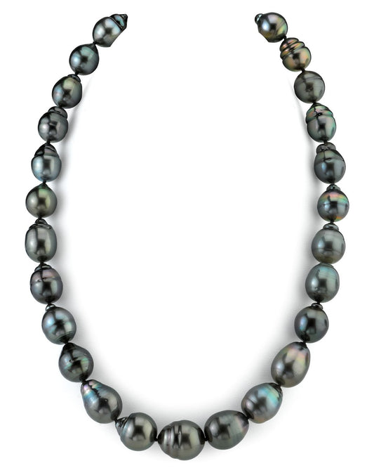 Elegant Baroque Tahitian Pearl Necklace in Various Sizes