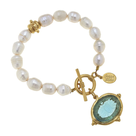 Elegant Venetian Glass Pearl Bracelet Design