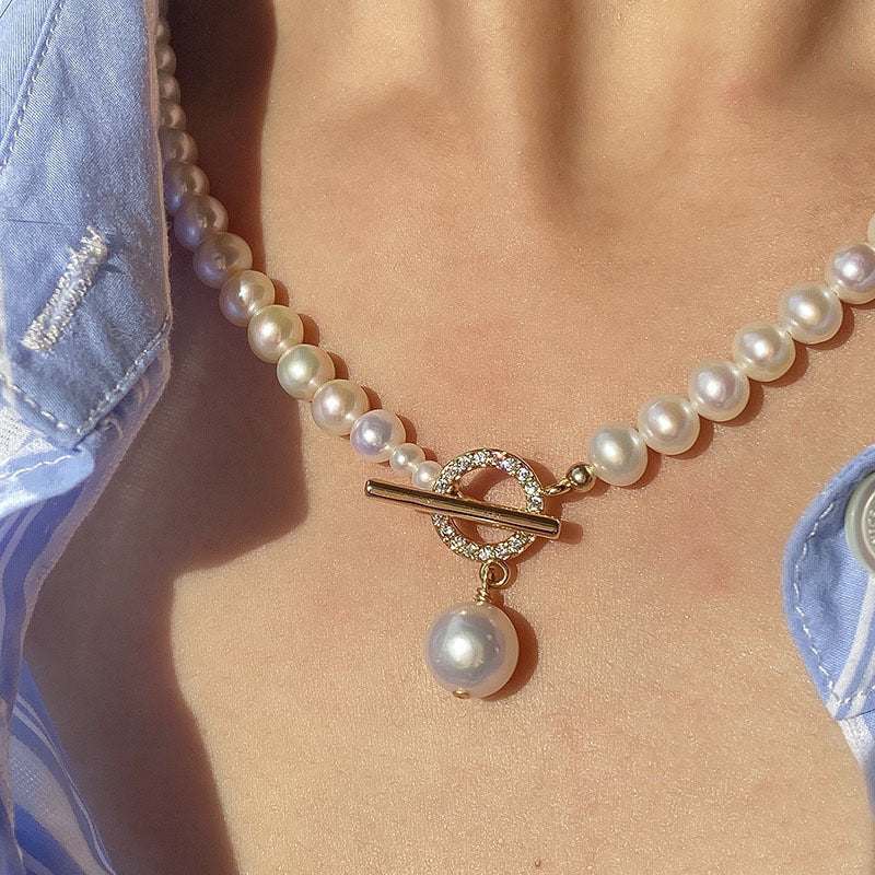 Freshwater Pearl Collar Pendant Necklace Design