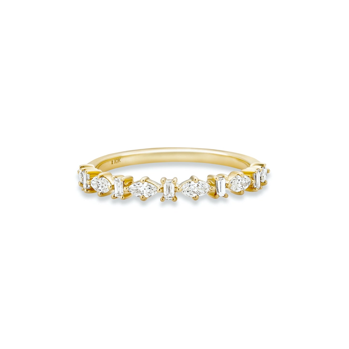 Marquise and Baguette Diamond Band Ring