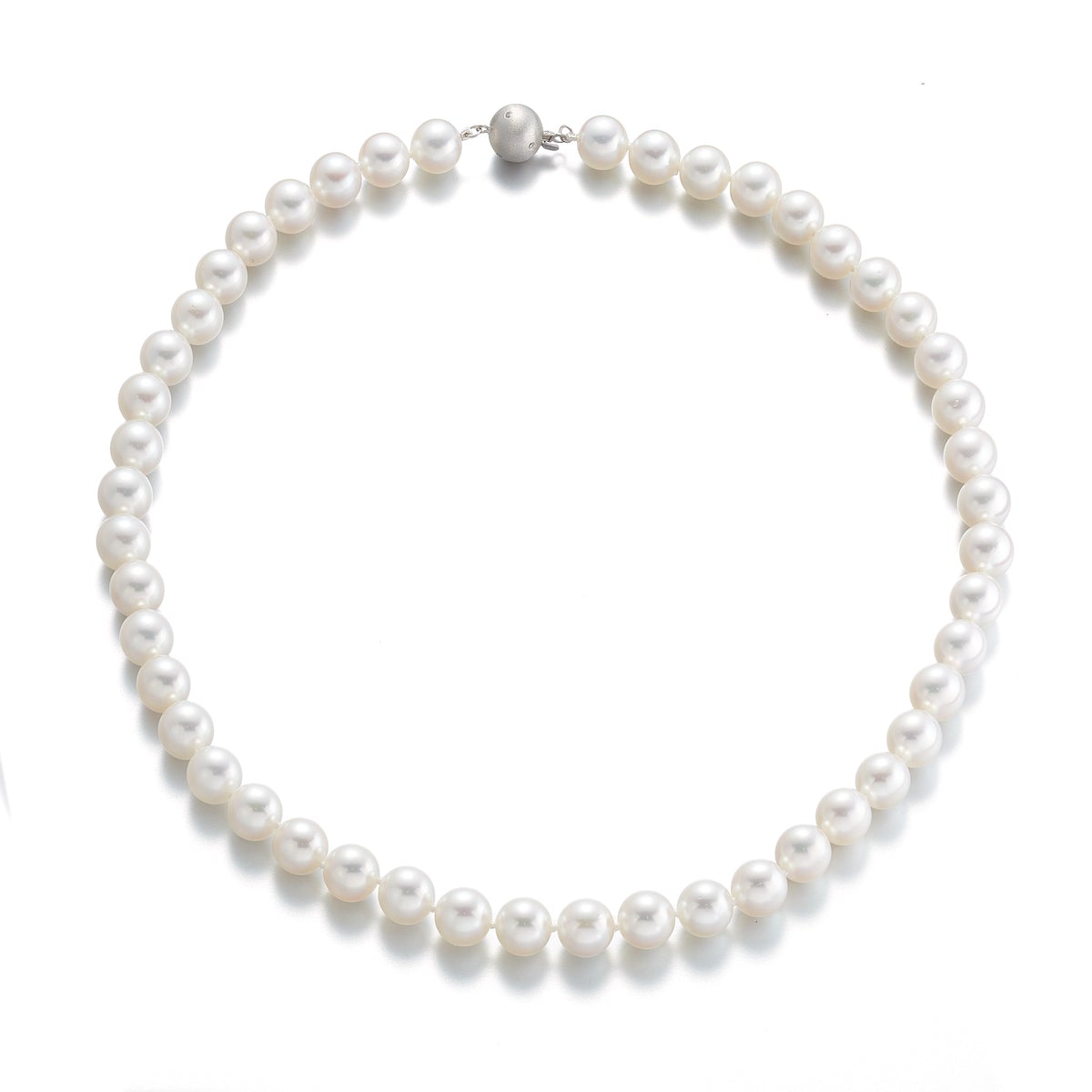 White Akoya Pearl Necklace 8.5mm Style Design