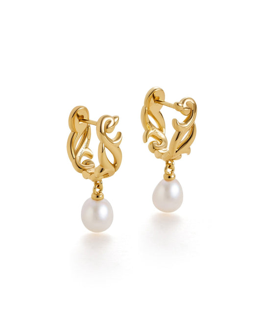 Elegant Arabesque Hoop Earrings Design