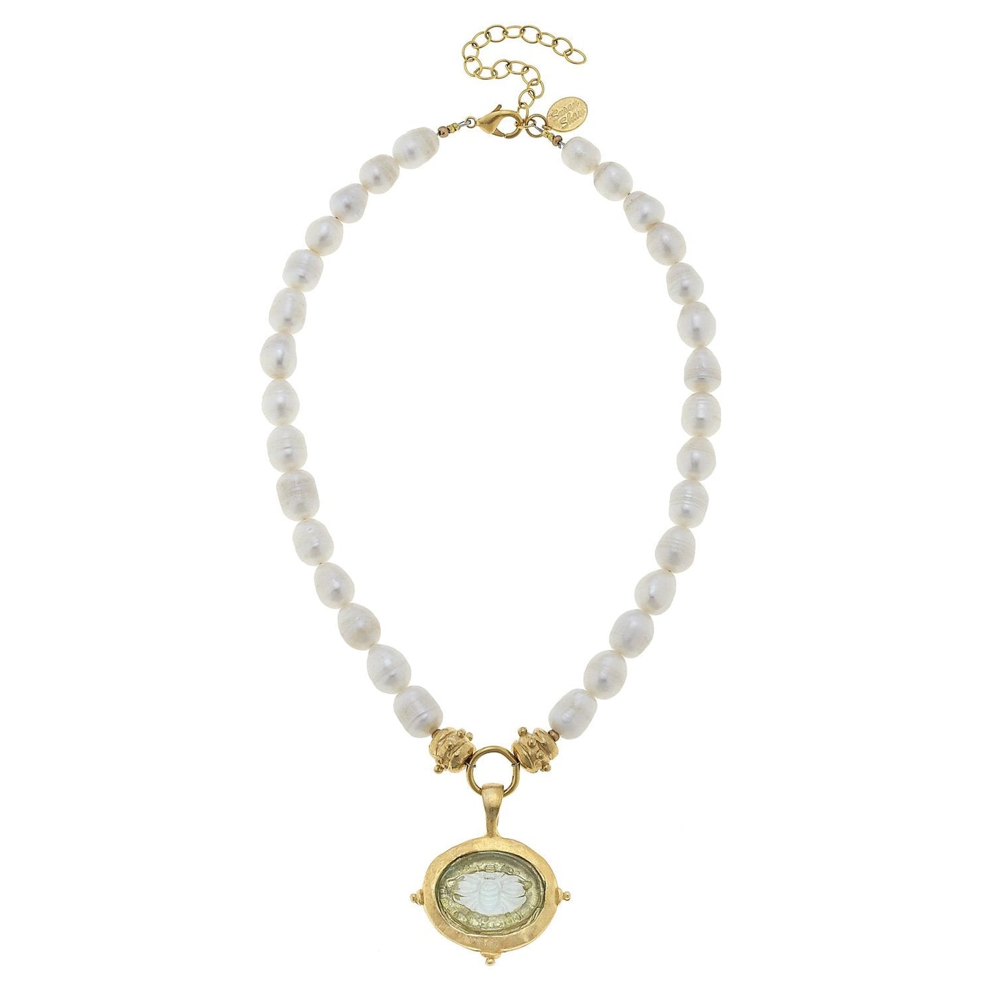 Elegant Venetian Glass Pearl Necklace