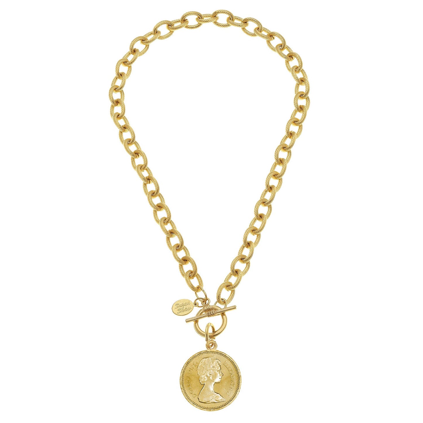 Coin Toggle Necklace in Elegant Design