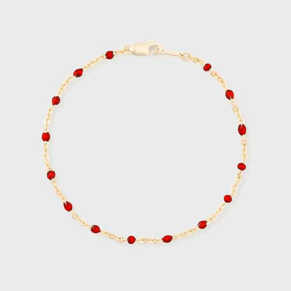 Red Daisy Floral Bracelet for Women