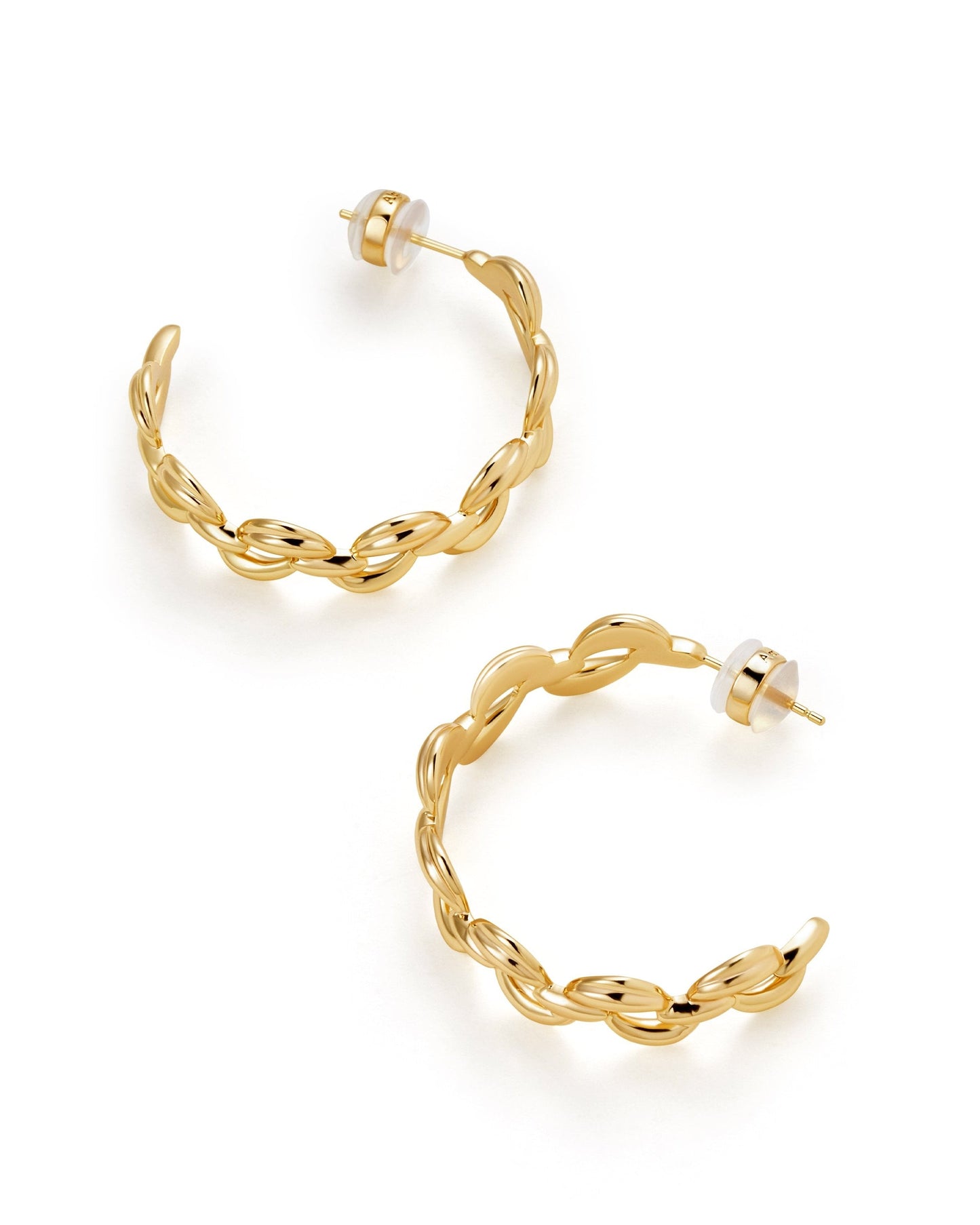 Silver Ionian Hoop Earrings for Stylish Look