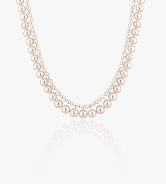 Silver and Gold Necklace with Elegant Design 2