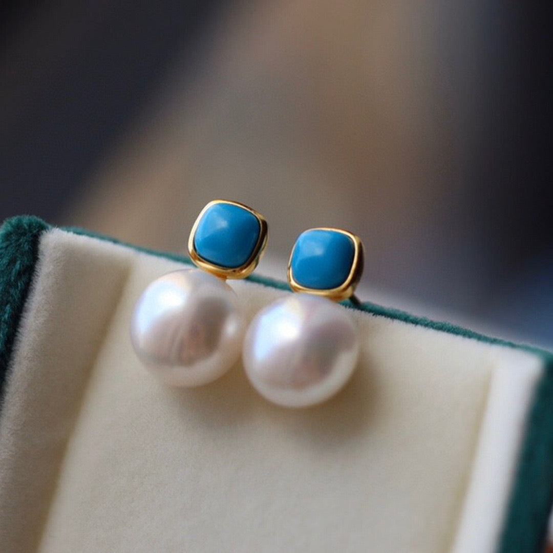 Turquoise and Pearl Stud Earrings for Every Occasion