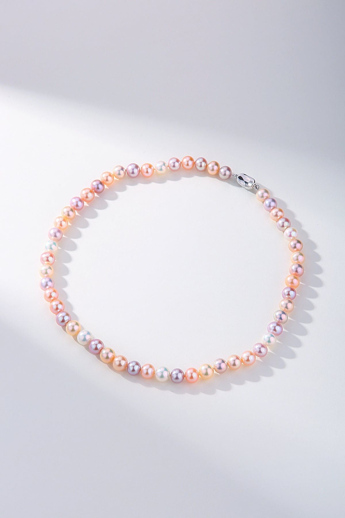 Multicolor Freshwater Pearl Strand Necklace 10-11mm